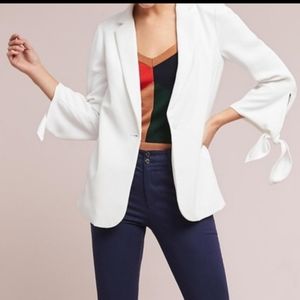 NWOT Anthropologie Cartonnier Tie Sleeve Blazer sz 2